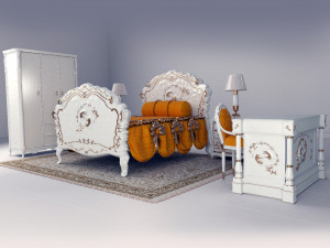 luxurysetbedroom74 Modelo 3D