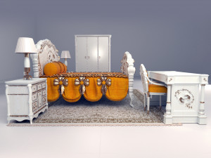 luxurysetbedroom74 Modelo 3D