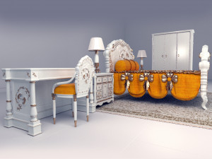 luxurysetbedroom74 Modelo 3D
