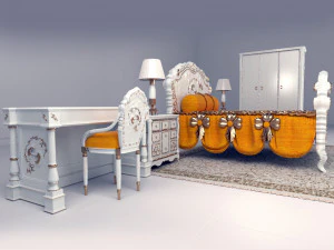 luxurysetbedroom74 3D Model