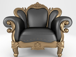 luxuryarmchair158 3D 모델
