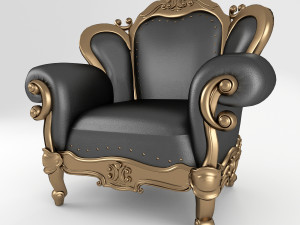 luxuryarmchair158 3D Модель