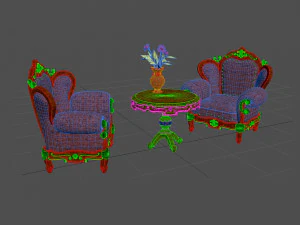 럭셔리세트163 3D 모델