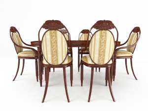 tablechairsset148 3D 模型