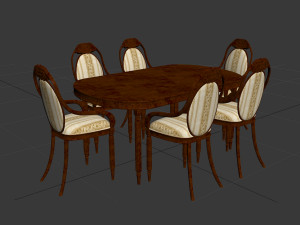tablechairsset148 3D 模型
