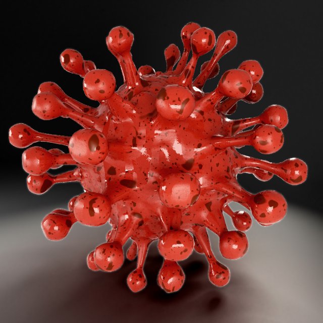 coronavirus covid-19 Model 3D .c4d .max .obj .3ds .fbx .stl .blend 