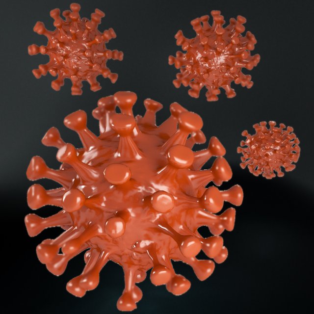 coronavirus covid 19 Model 3D .c4d .max .obj .3ds .fbx .stl .blend