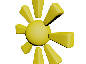 symbol sun Model 3D