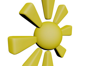 symbol sun Model 3D