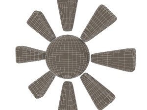 symbol sun Model 3D
