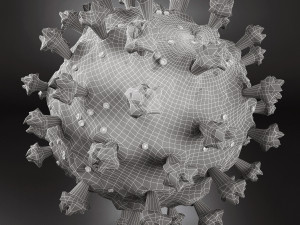 coronavirus sars-cov-2 3Dモデル