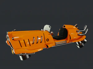 дизельпанк автомобиль 3D Модель