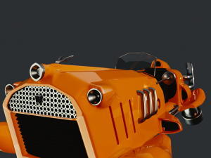 dieselpunk car 3D Model