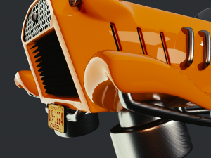 dieselpunk car 3D Model