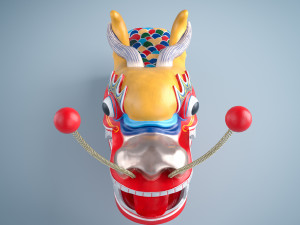 dragon boat head 3D 模型