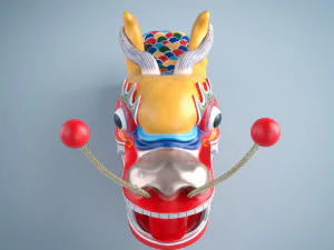 dragon boat head 3D Model