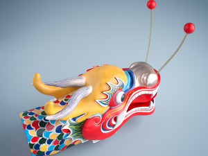 dragon boat head 3D 模型