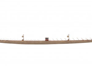 chinese traditional wooden dragon boat 3D Model