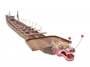 chinese traditional wooden dragon boat 3D Model