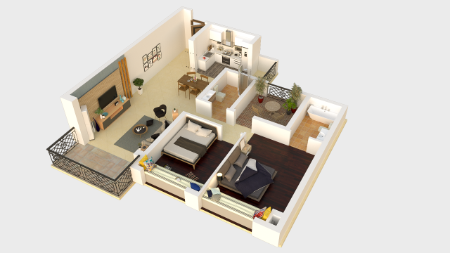 high details floorplan Modelo 3D .c4d .max .obj .3ds .fbx .stl .blend 