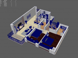 high details floorplan Modelo 3D