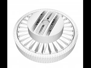 Turnigy ld9017 borstelloze cardanische motor 3D Model