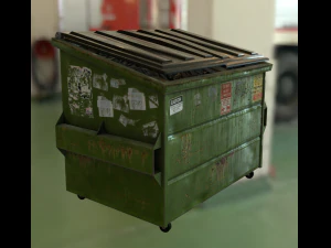 realistic dumpster 3D Model