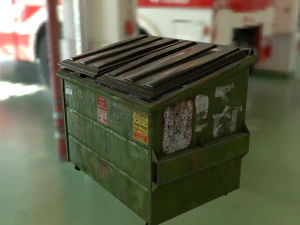 realistic dumpster 3D Model