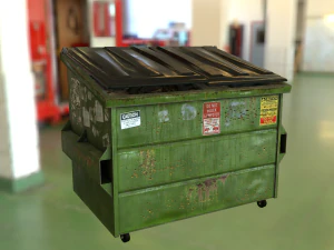 realistic dumpster 3D Model