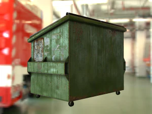 realistic dumpster 3D Model