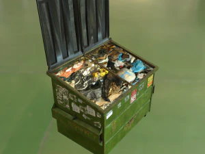 realistic dumpster 3D Model