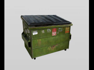 realistic dumpster 3D Model