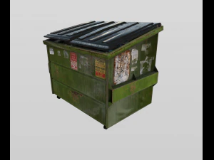 realistic dumpster 3D Model
