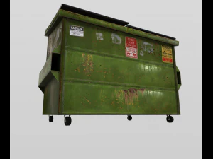 realistic dumpster 3D Model