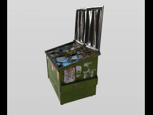 realistic dumpster 3D Model