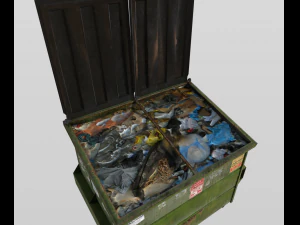 realistic dumpster 3D Model