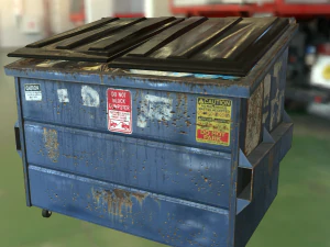 realistic dumpster 3D Model