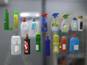 cleaning products Model 3D