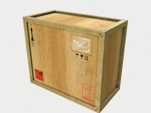 wooden cargo crates pbr 3D मॉडल