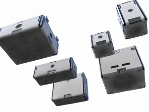 sci fi white cargo crates 3D मॉडल