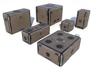sci fi brown cargo crates 3D Model