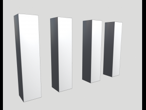 damaged columns 1 3D Model