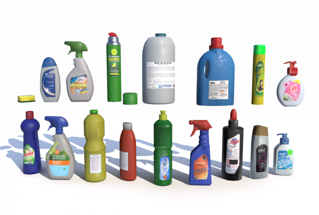 cleaning products 3D मॉडल .c4d .max .obj .3ds .fbx .stl .blend 