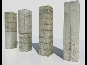 uszkodzone kolumny 2 Model 3D