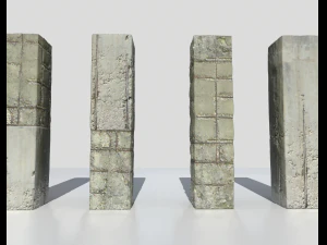 damaged columns 2 3D Model