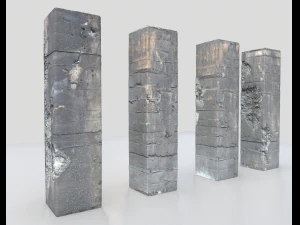 damaged columns 1 3D Model