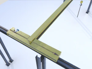 overhead - bridge - warehouse crane 3D Model