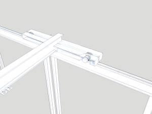 overhead - bridge - warehouse crane 3D Модель