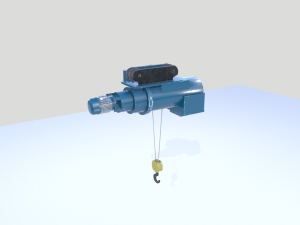 overhead - bridge - warehouse crane 3D Модель