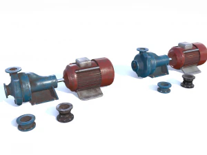 电动泵 PBR 3D 模型